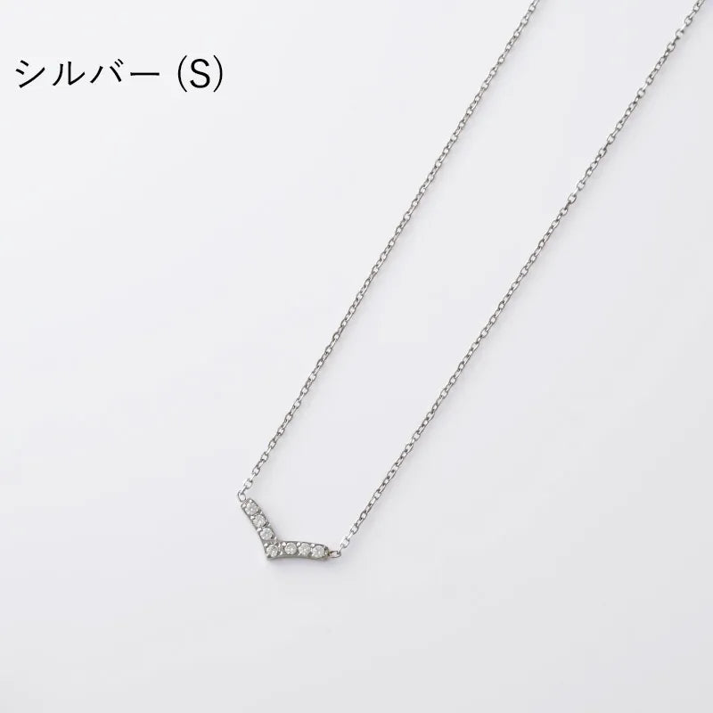 ビジューデザインネックレス
