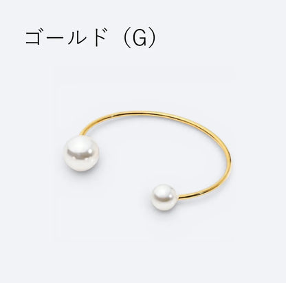 アシンメトリーパールバングル