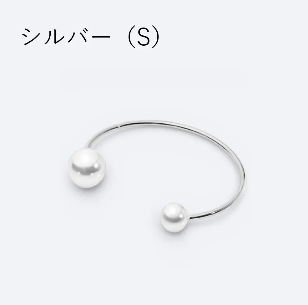 アシンメトリーパールバングル
