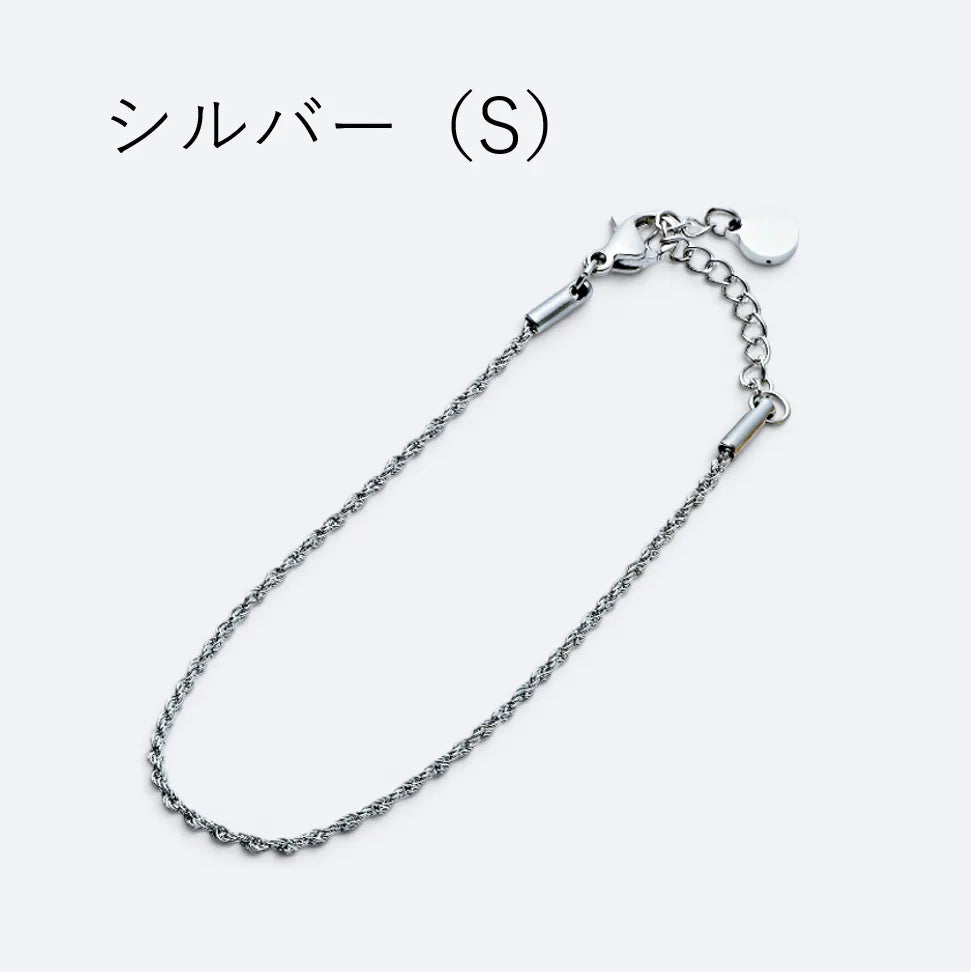 1.5mmスクリューチェーンブレスレット