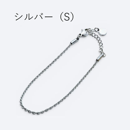 1.5mmスクリューチェーンブレスレット