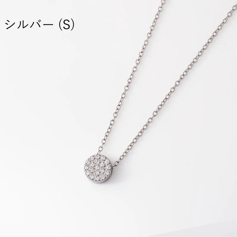 サークルビジューネックレス