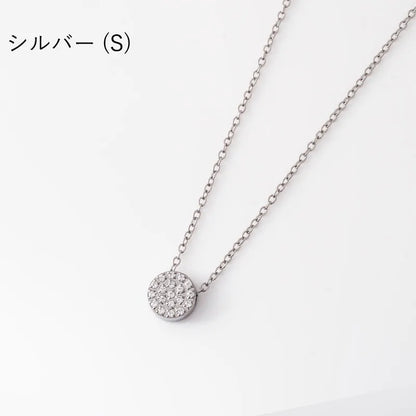 サークルビジューネックレス