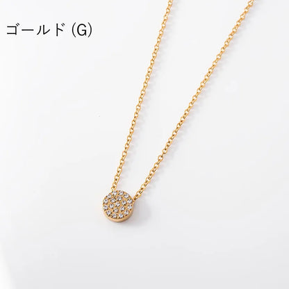 サークルビジューネックレス