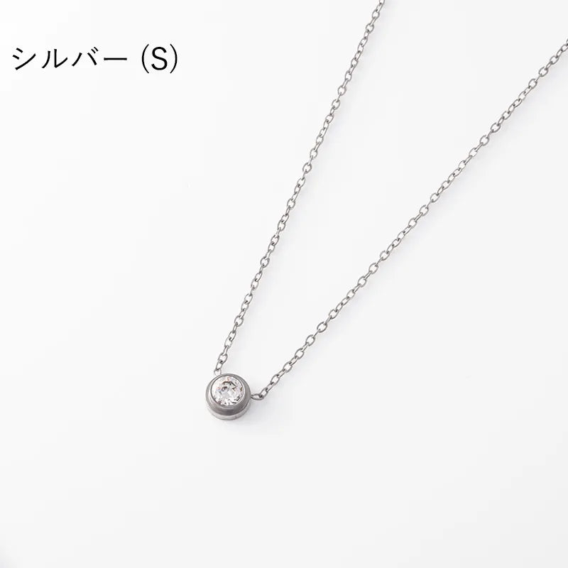 ビジューサークルネックレス