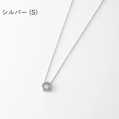 ヘプタゴンビジューネックレス