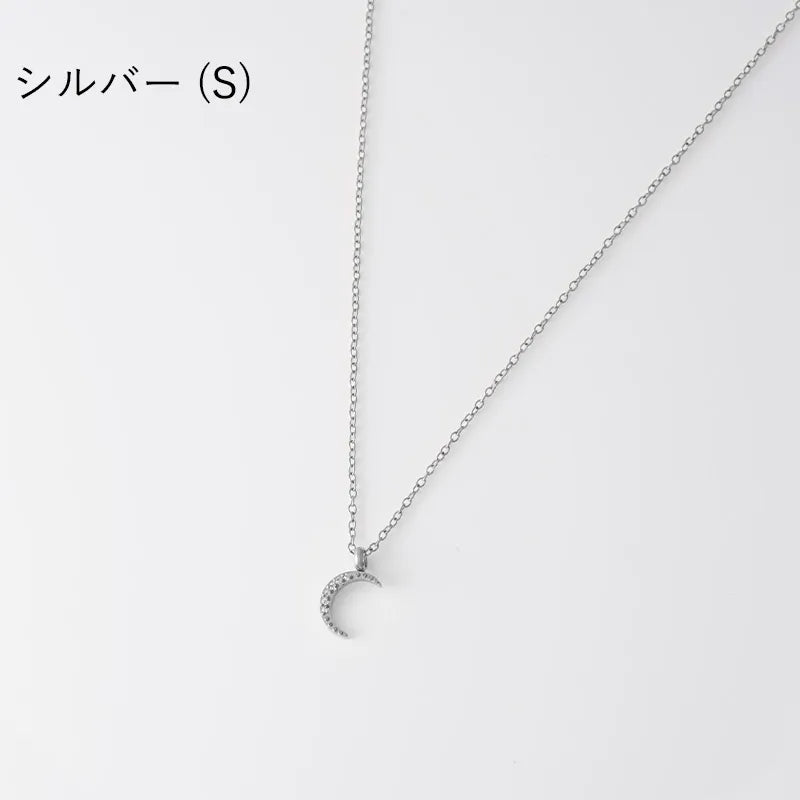 ルナビジューネックレス