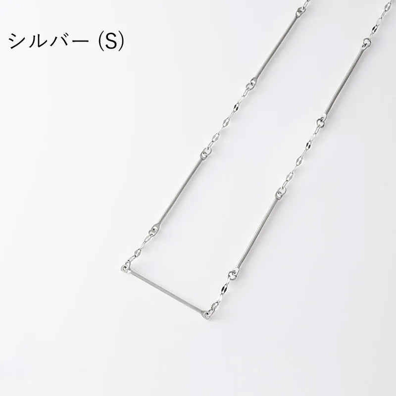 パターンデザインチェーンネックレス