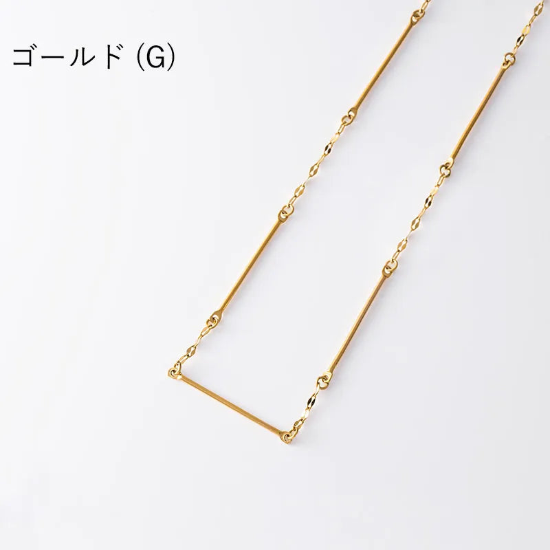 パターンデザインチェーンネックレス
