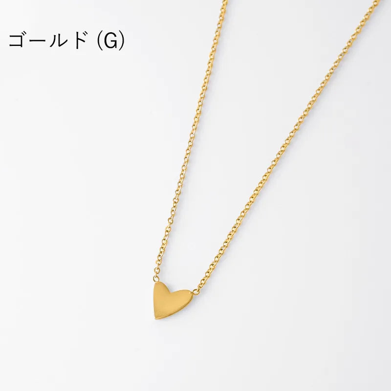 ハートプレートネックレス