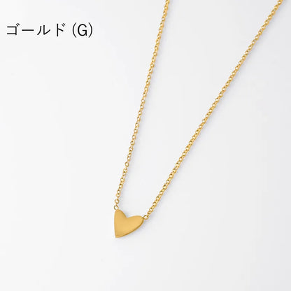 ハートプレートネックレス