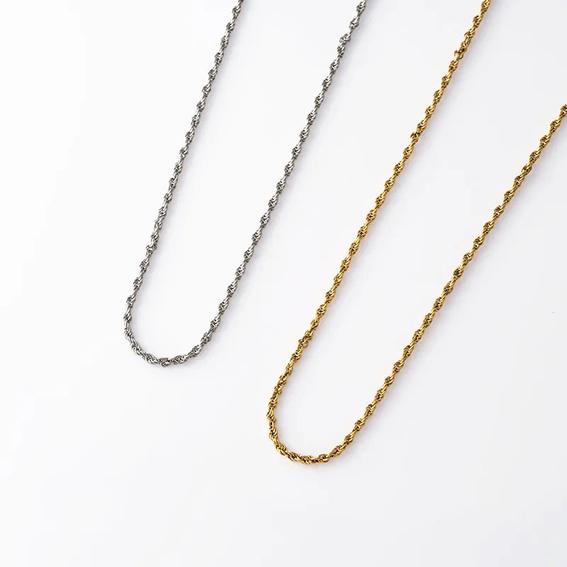 1.5mmダブルツイストチェーンネックレス