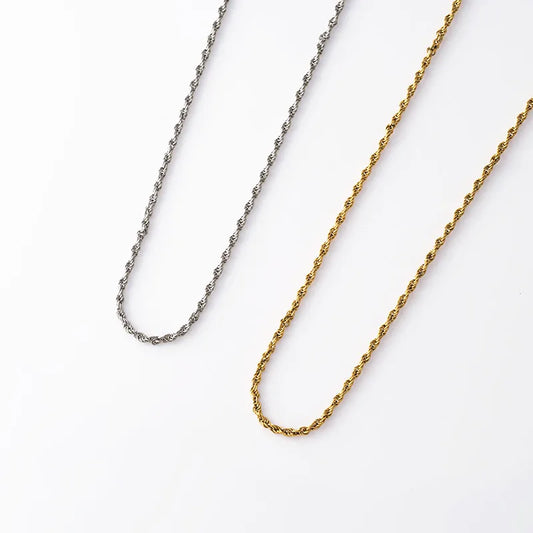 1.5mmダブルツイストチェーンネックレス