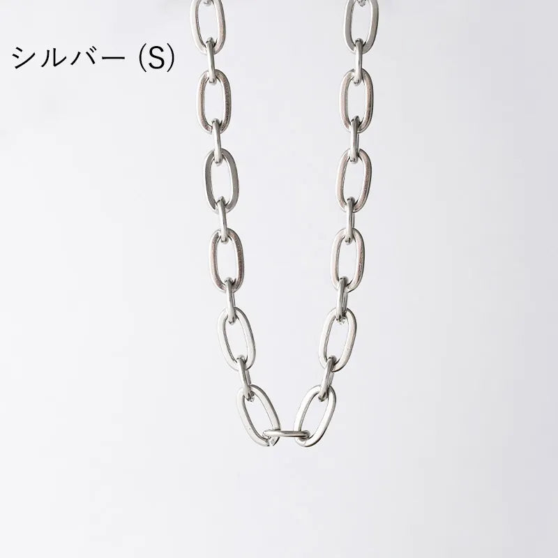 オーバルチェーンネックレス