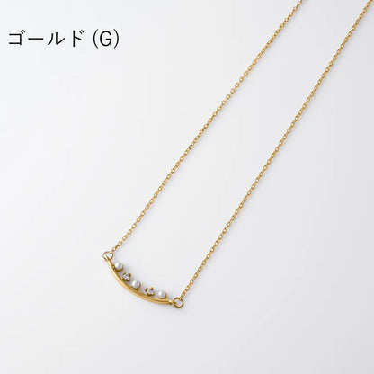 パール×ビジューネックレス