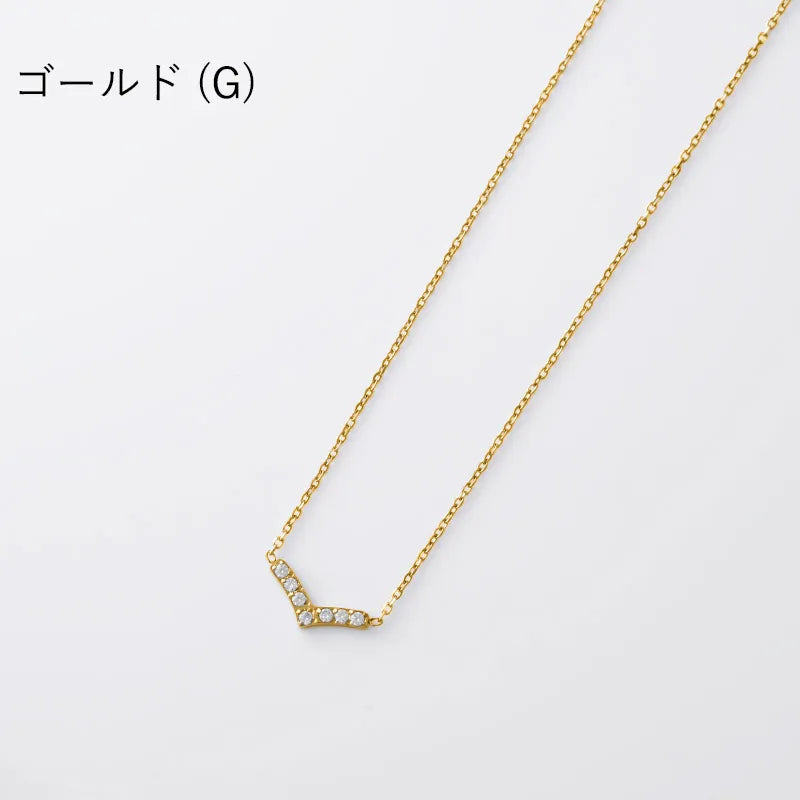 ビジューデザインネックレス