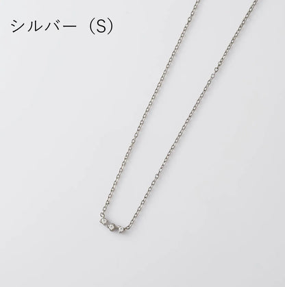 ビジューデザインネックレス