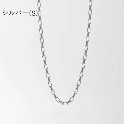 シンプルスクエアチェーンネックレス