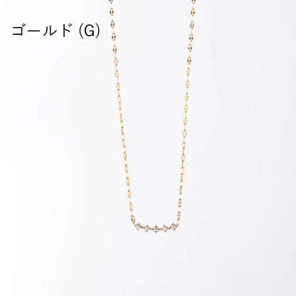 Five stones ラインネックレス