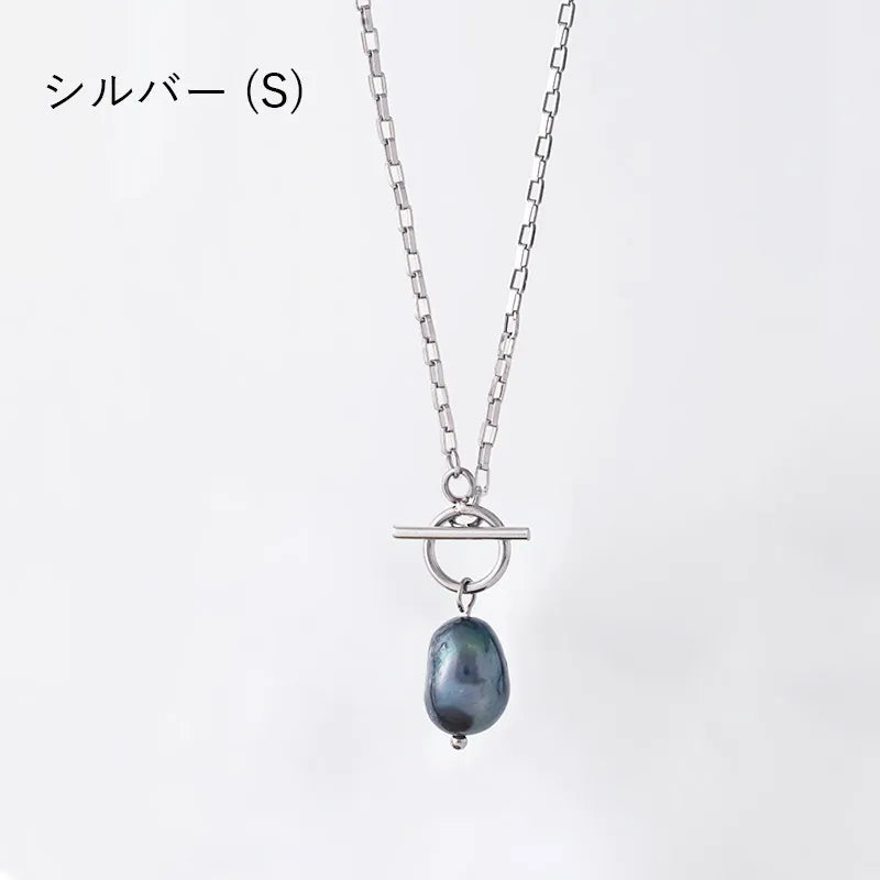 淡水パール ラリエットデザインネックレス