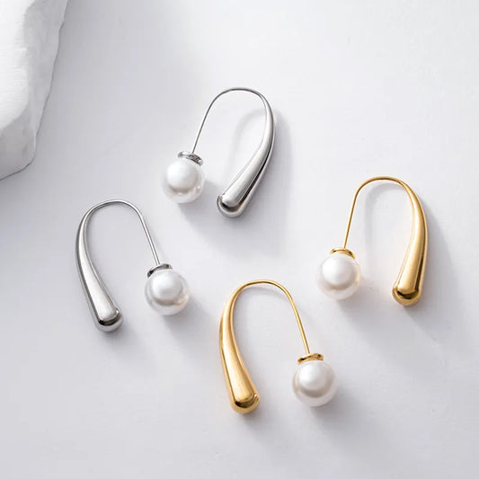 パールバックキャッチピアス