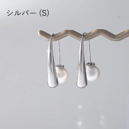 パールバックキャッチピアス