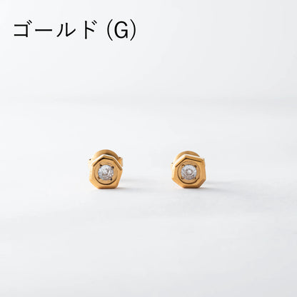 ヘプタゴンビジューピアス