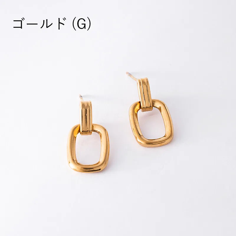 スクエアモチーフピアス