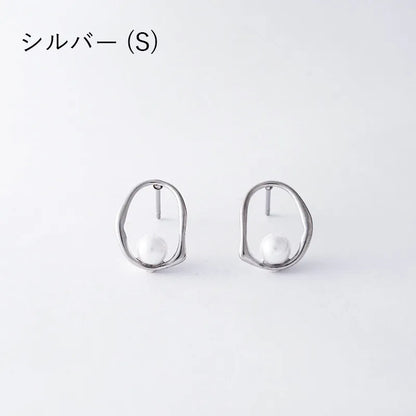 カーヴィーラインパールピアス