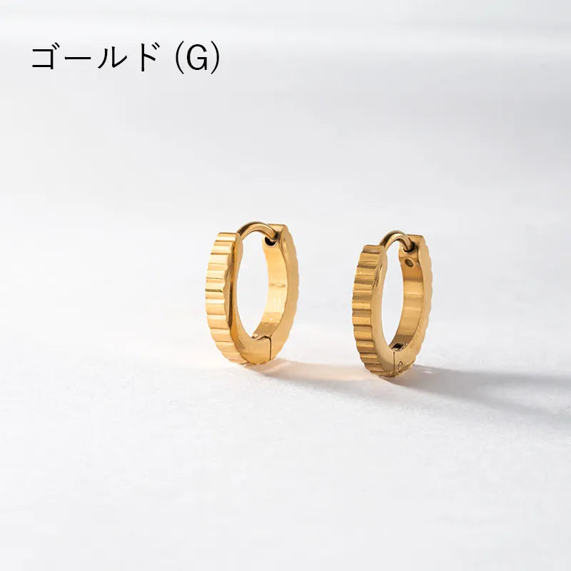 パターンデザインフープピアス