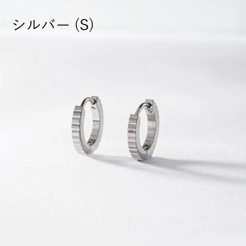 パターンデザインフープピアス
