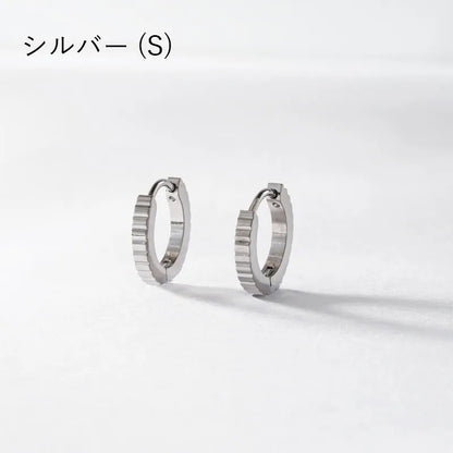 パターンデザインフープピアス