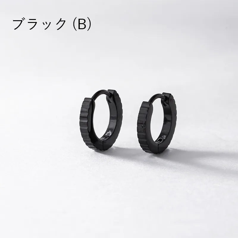 パターンデザインフープピアス