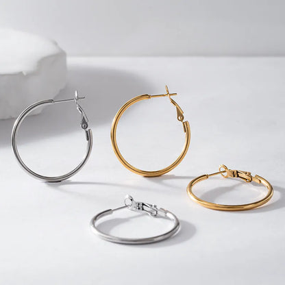 キャッチレスフープピアス・30mm