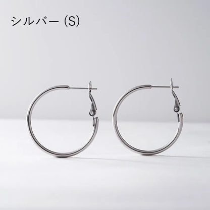 キャッチレスフープピアス・30mm