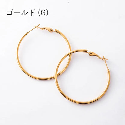 キャッチレスフープピアス・40mm