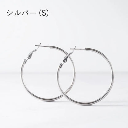 キャッチレスフープピアス・40mm