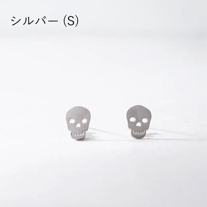 スカルデザインピアス