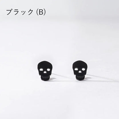 スカルデザインピアス