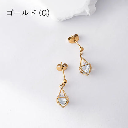 ビジュー×ケージピアス