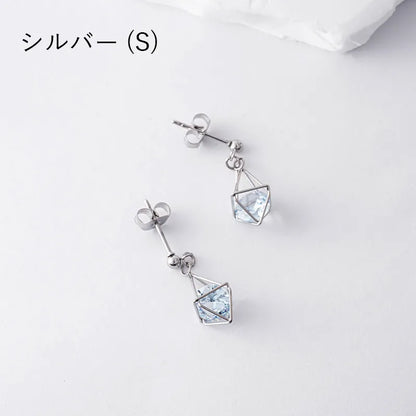 ビジュー×ケージピアス