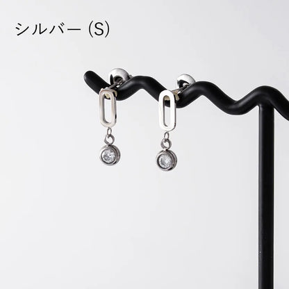 ビジューデザインピアス