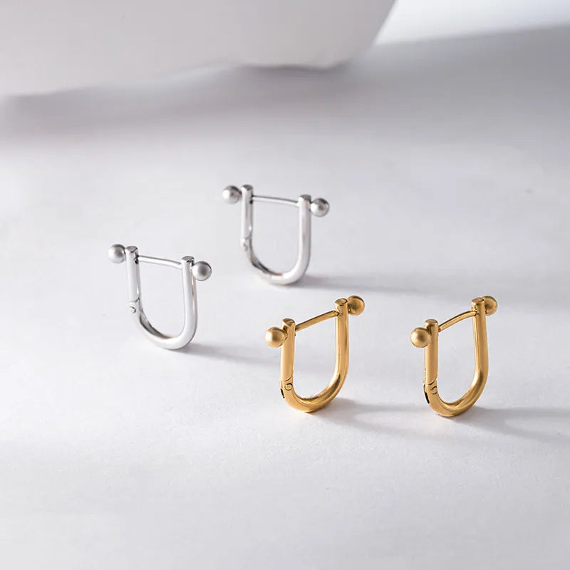 バーベルデザインフープピアス