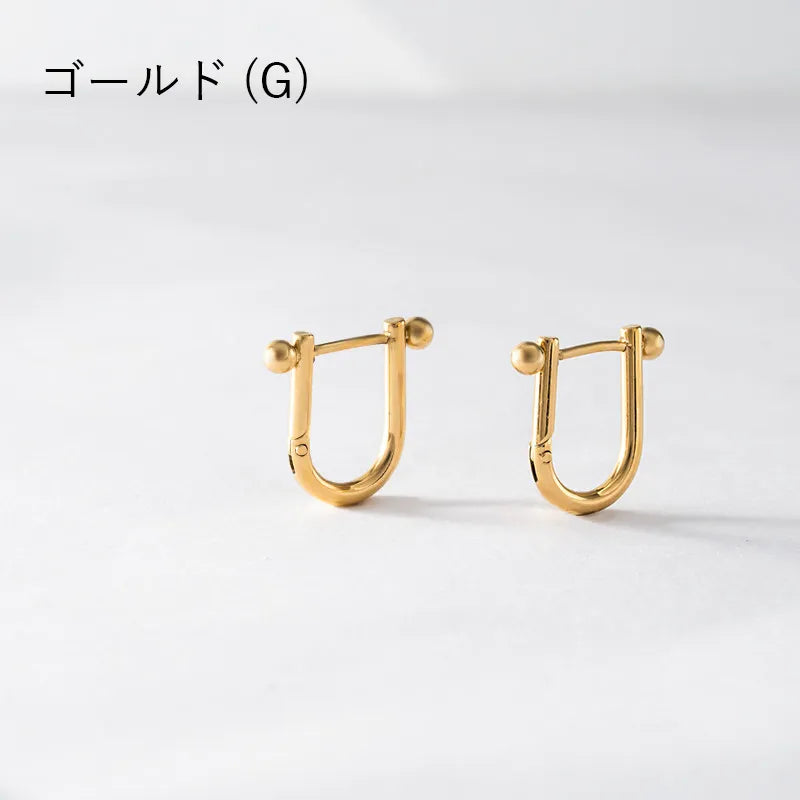 バーベルデザインフープピアス