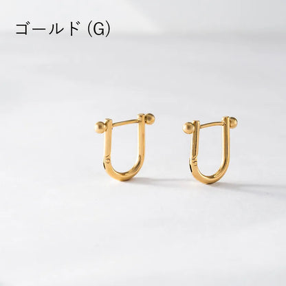 バーベルデザインフープピアス
