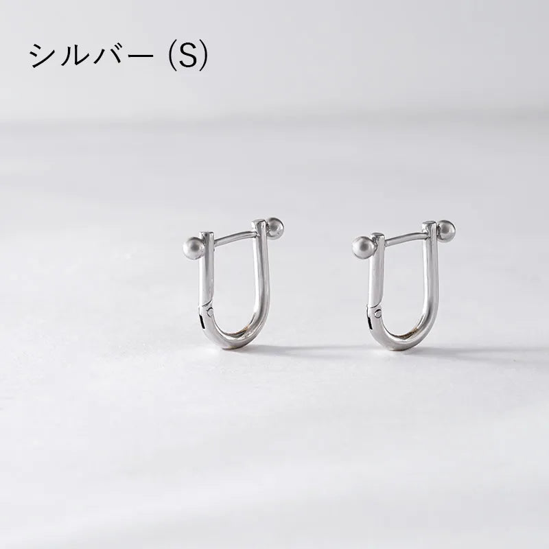 バーベルデザインフープピアス