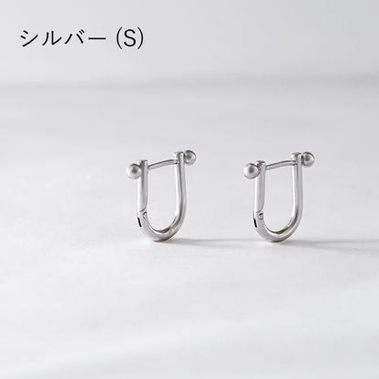 バーベルデザインフープピアス