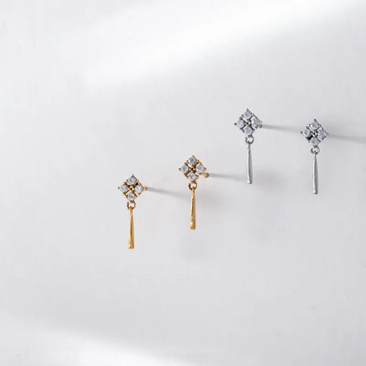 ビジュー＆スティックピアス