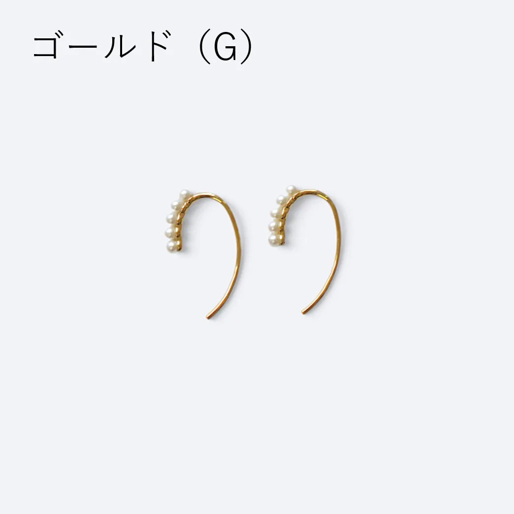 Fiveパール カーブピアス