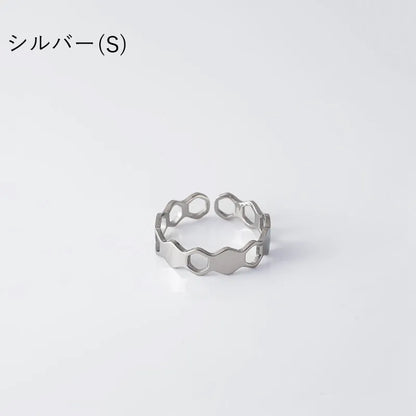 ヘキサゴンモチーフフォークリング